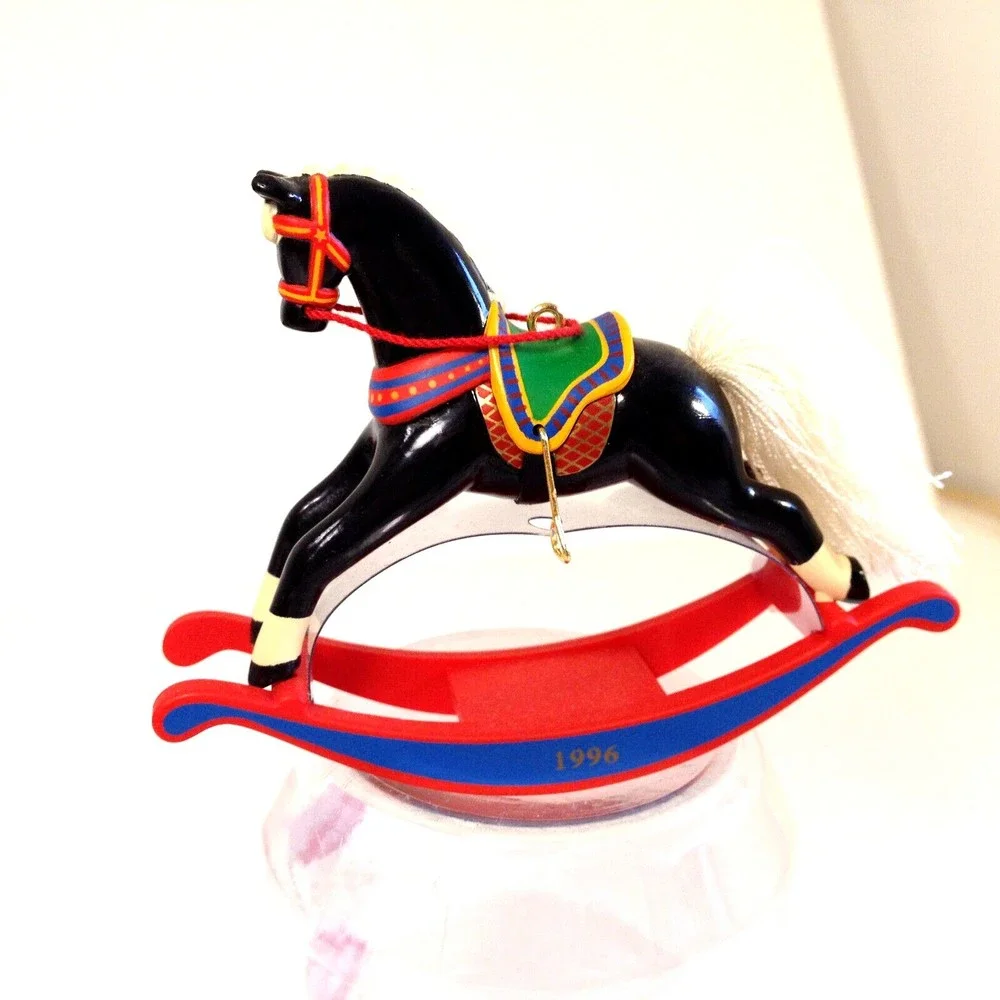 Vintage Hallmark 1996 Rocking Horse Collertors Series Christmas Ornament